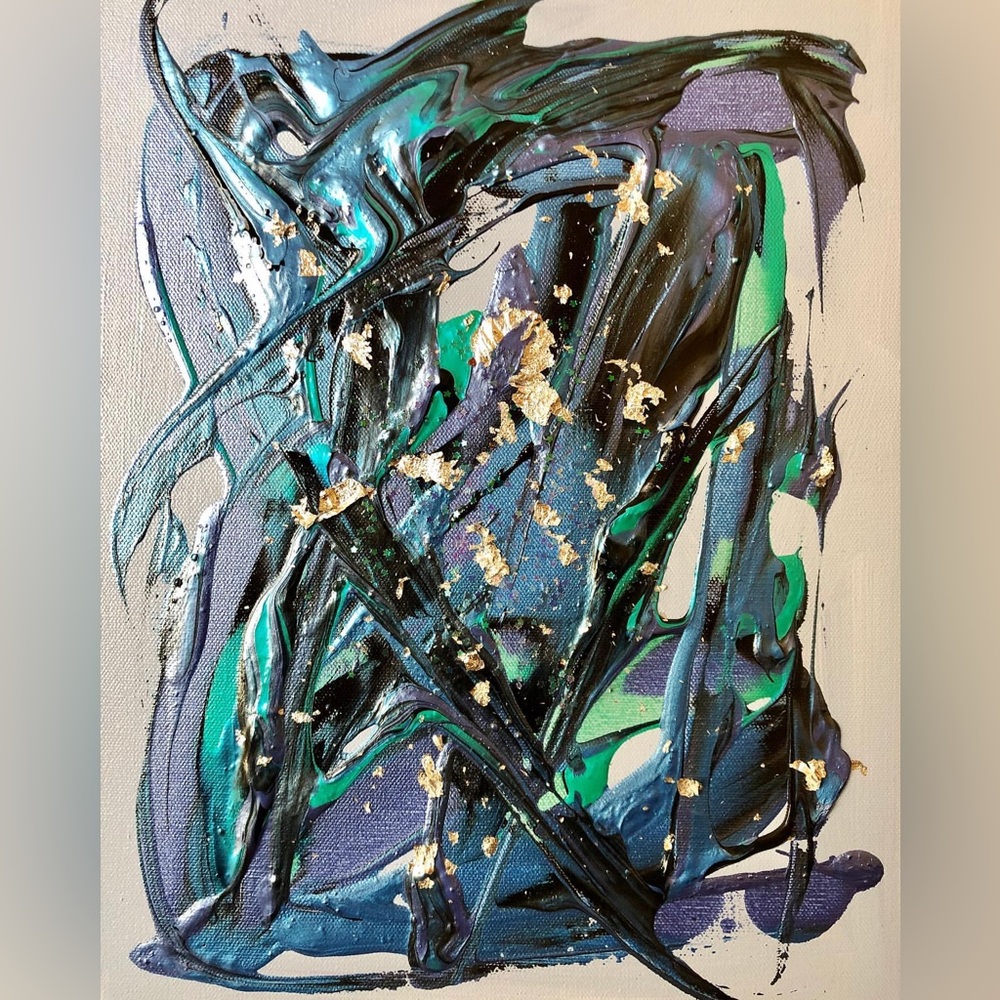 Handmade Trippy Painting Art Craft Unique